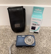 Nikon CoolPix S210 8.0MP Blue Digital Camera  New Battery Charger TESTED 