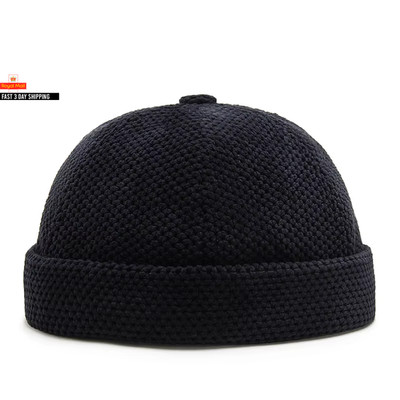 Top Docker Cap ohne Schirmmütze Krempe Mützen Skullcap Retro Beanie Mütze für Herren Damen