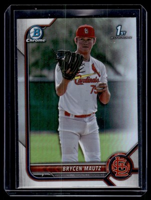 2022 Bowman Draft Chrome Refractor Brycen Mautz St. Louis Cardinals #BDC-124