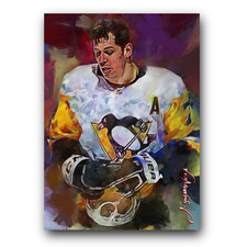 Evgeni Malkin #5 Art Card Limited 45/50 Edward Vela Signed (Pittsburgh Penguins)