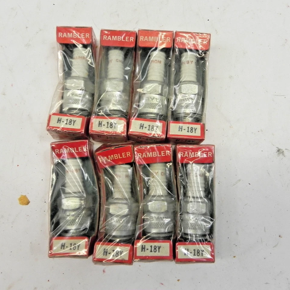 AMC RAMBLER CHAMPION SPARK PLUG BOX OF 8 LOT NEW OLD STOCK VINTAGE #H-18Y - Image 3 of 4