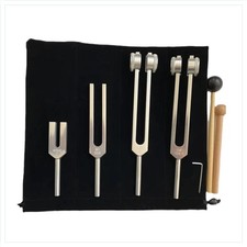 Stimmgabel Set 4 Stück 128 Hz 136,1 Hz 528 H...