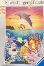 Ravensburger 500 pc: Fantastic Waterworld 2002, jigsaw puzzle Vintage Rare