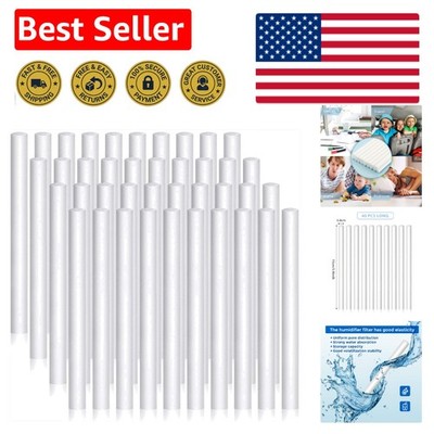 40 Cotton Humidifier Filter Sticks - 5.9 Inch Aroma Diffuser Replacement Wicks