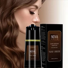 Professional Hair Dye Shampoo Instant Color & Cleanse in One Step for Men Women