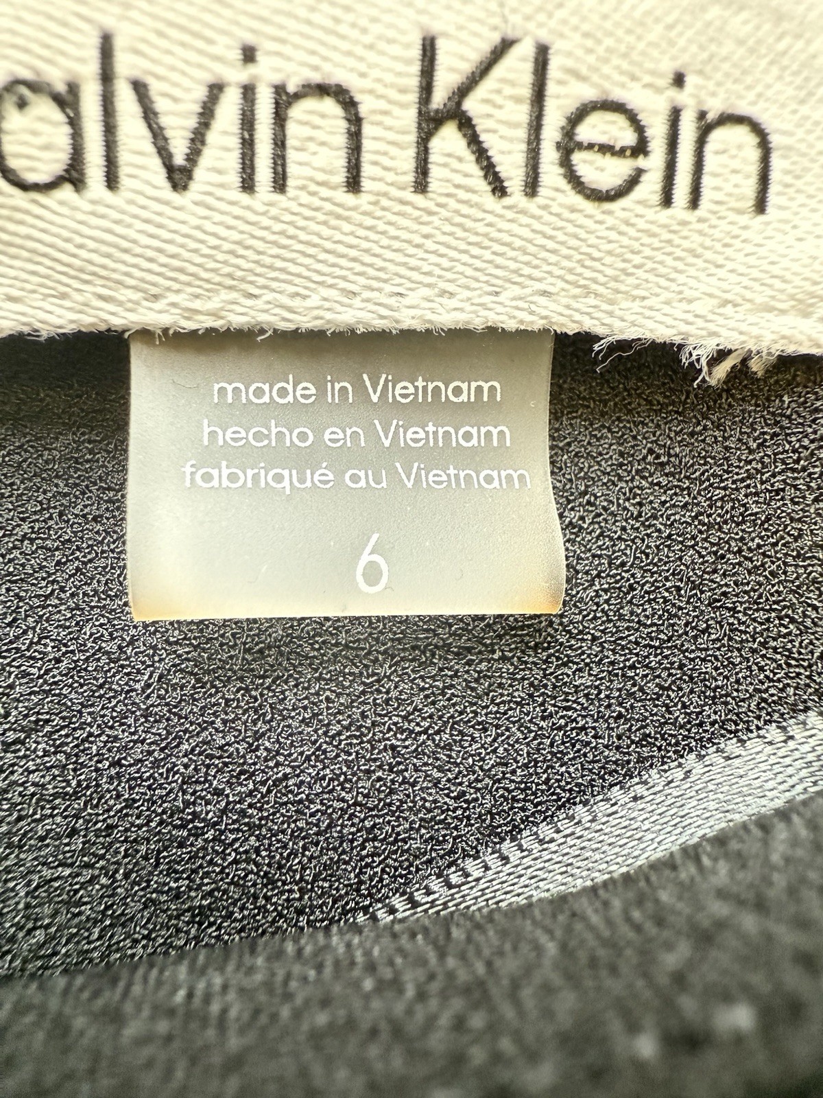 NWT Calvin Klein Illusion Band Bell Sleeve Black Sheath Dress Size 6 MSRP $89.98 thumbnail 9