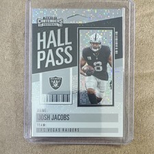 Panini 2023 Contenders Hall Pass Josh Jacobs #12 Las Vegas Raiders Football Card