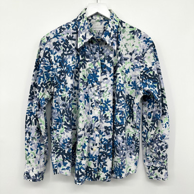 Maus & Hoffman Top Shirt Womens XL Button Up 100% Cotton Boho Artsy Eclectic USA