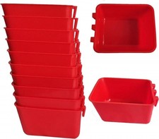 8 Large Poultry Chicken Coop Feeder Water Cup Bird Cage Cups W/Hook for Pigeon