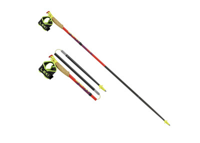 Leki Ultratrail FX One Folding Trekking Poles Pair Carbon New Free Shipping