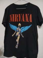 Nirvana Black And Multi Coloured graphic In Utero T-Shirt Woman's Size Medium