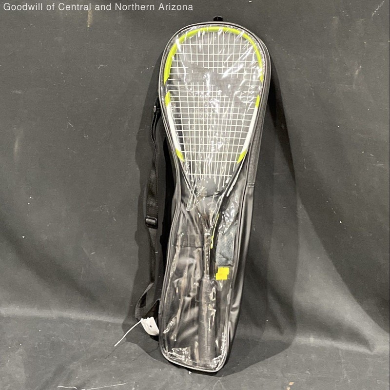 Slazenger Vintage Neon Multi Single Tennis Racket/Mini Balls w/Case