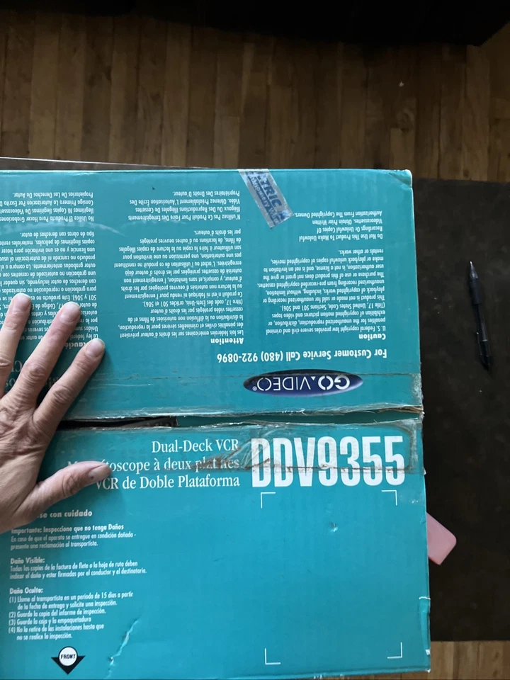 GO VIDEO DOBLE CUBIERTA VCR DDV9355 Nuevo en Caja Nunca Usado Foto 3 de 4