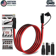 14AWG SAE to DC8mm Adapter: Polarity Reverse  Converter for Solar Generators