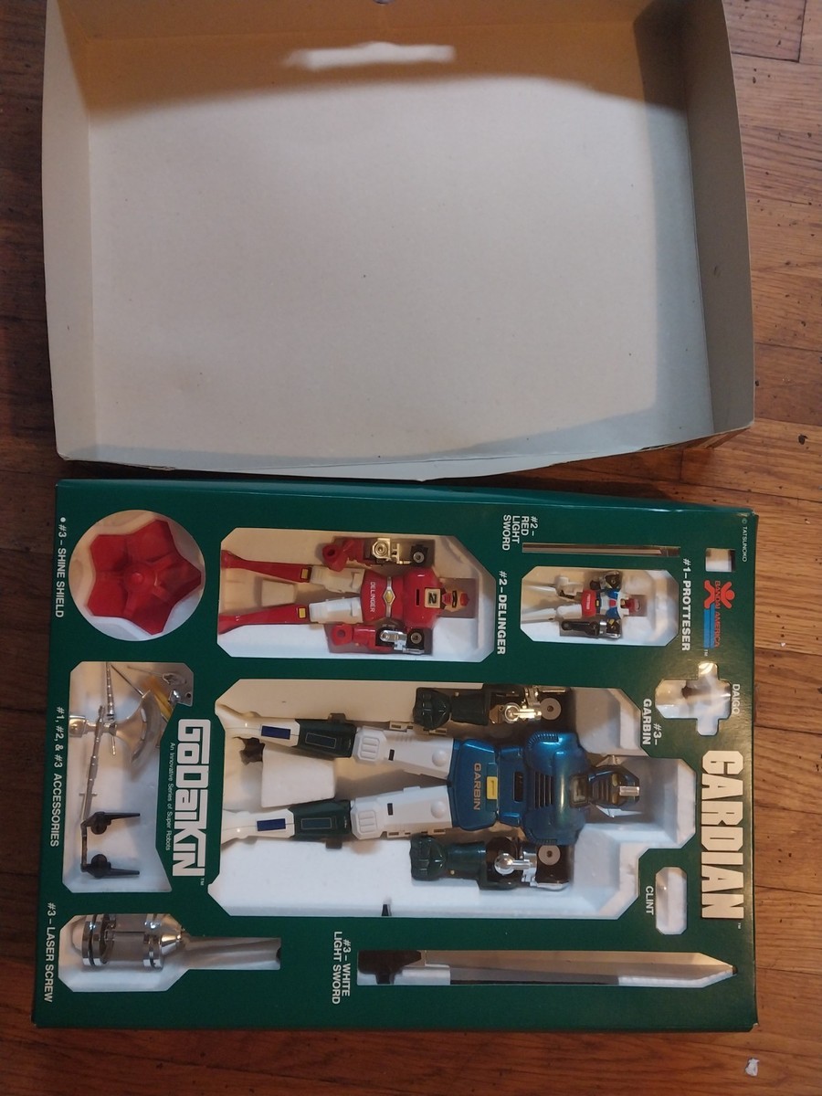 Godaikin Bandai 1980s Chogokin Garbin Guardian Robot Complete Box