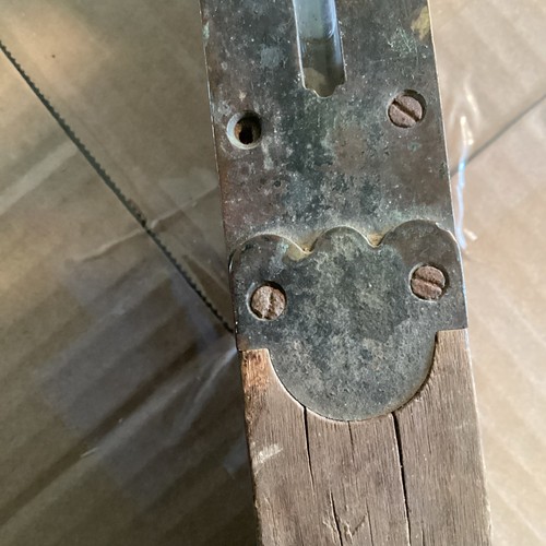 Antique Disston & Morss 30" Brass And Wood Level Keystone Tool Works Unpainted - Picture 8 of 9