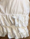 Pottery Barn Teen LoveShackFancy Eyelet Ruffle Queen  Flat Sheet White Cotton