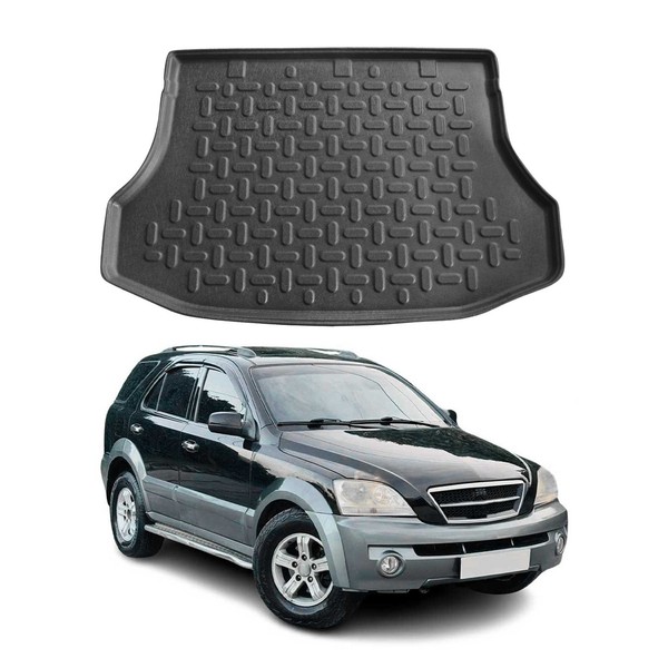 Kofferraumwanne Laderaumwanne FüR Kia Sorento 2003-2009 Gummi TPE Schwarz-image