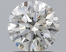 Cert. GIA 1.20 Carat Round Natural Mined Diamond Loose I color SI1 clarity 3660.00 per carat