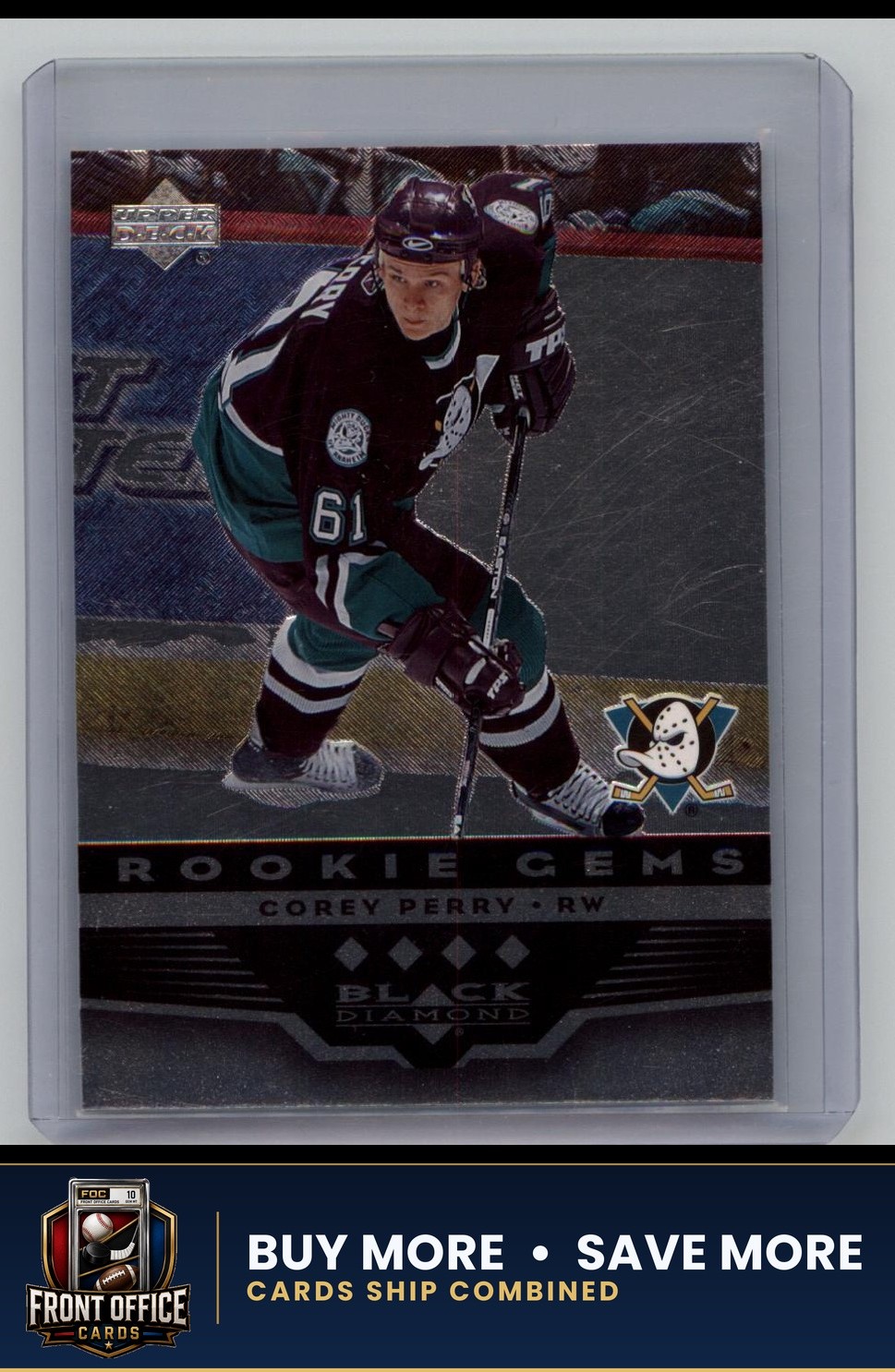 2005-06 Upper Deck Black Diamond Corey Perry Anaheim Mighty Ducks RC