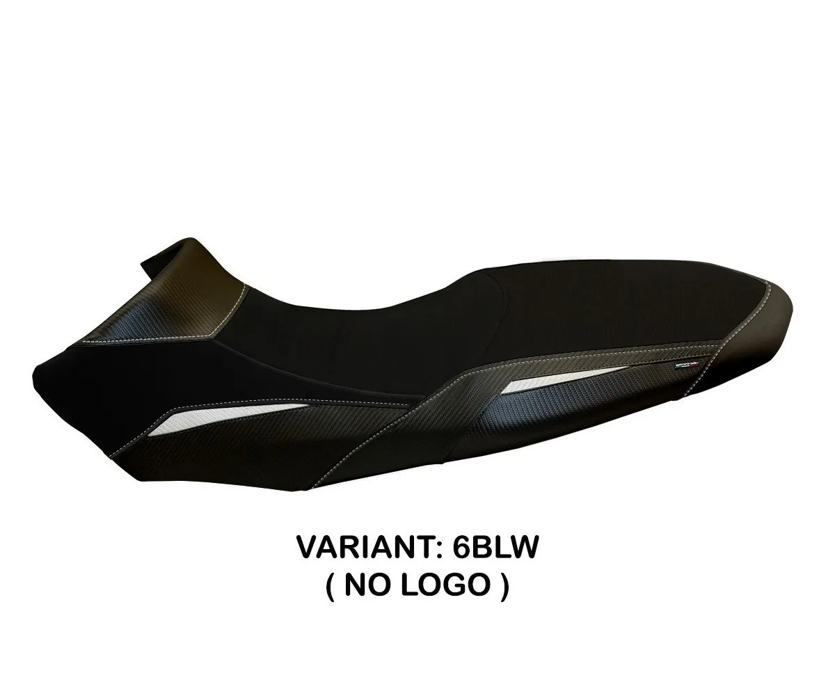 Seat saddle cover Lancy 2 Black - White TPZ KTM 1290 SUPER ADV R 2017 2020 iP