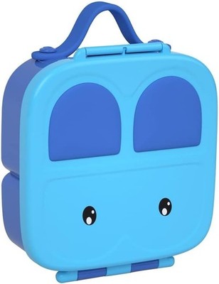 Kids Bento Box, 4-Compartment Leakproof Food Container, BPA-Free, Blue