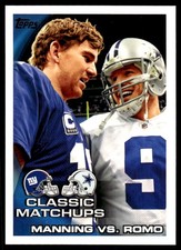 Manning vs. Romo 2010 Topps #226 NFL READ FREE SHIPPING AutographDen