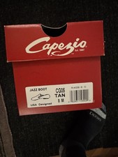 CAPEZIO jazz boot CG05, Jazz/Hip-hop Dance Shoes Tan Leather Size 8M