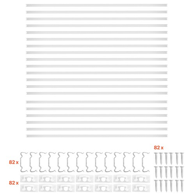 #ad Uimoso 20 Pack 6.6 ft U Shaped Aluminum Channel with Milky Cover for LED Strips $82.99