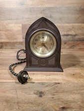 Antique 1926 TELECHRON Bakelite Cathedral Electric Mantel Clock TYPE B-2 TESTED