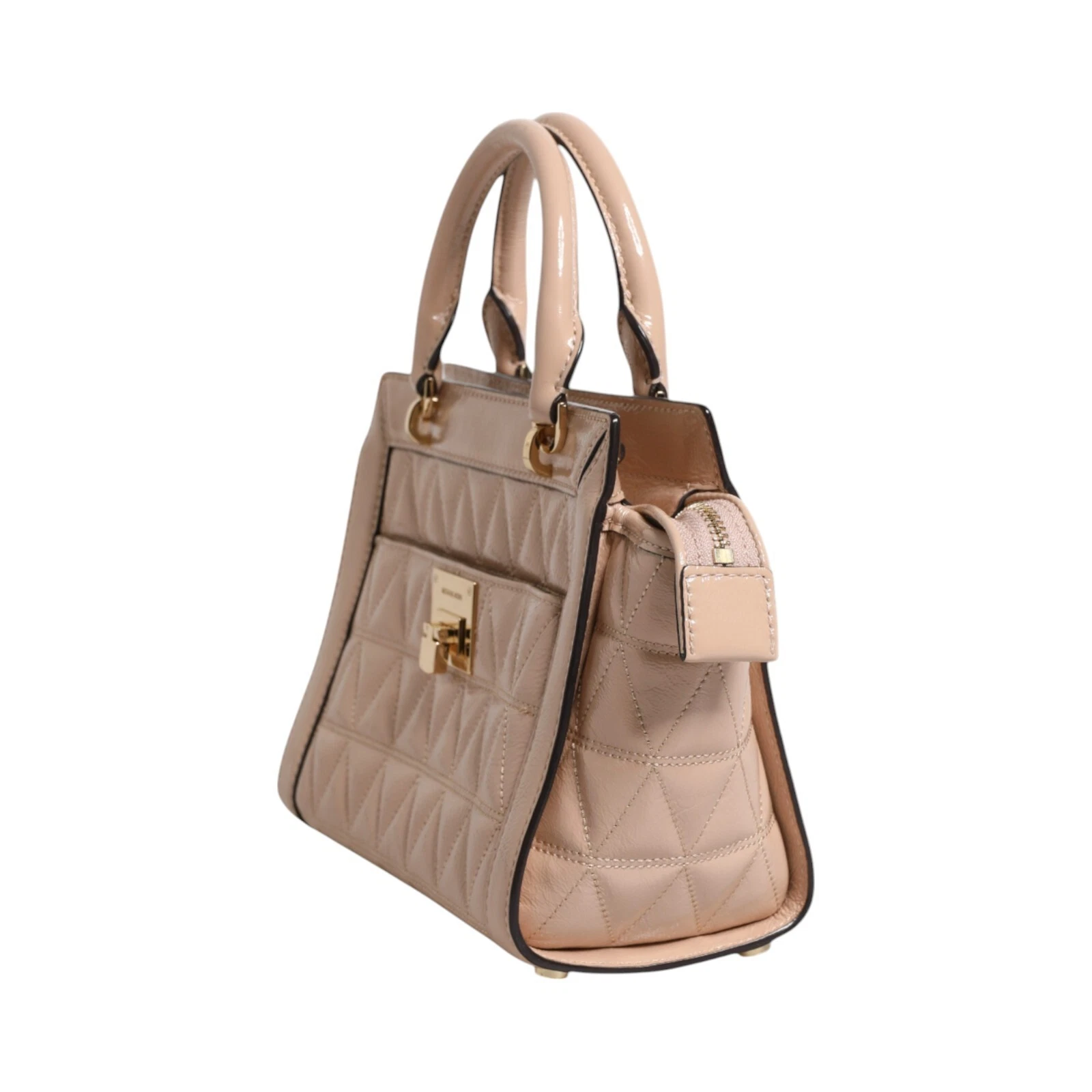Borsa MICHAEL KORS pesca pelle trapuntata logo tracolla VIVIANNE messenger 600usd