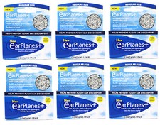 6 Pack - Earplanes Flight Ear Protection Earplugs - 1 Pair