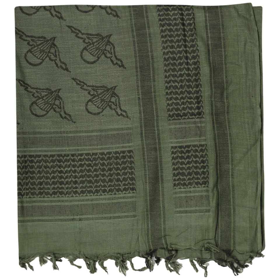 Mil-Tec Shemagh Écharpe Paratrooper Armée Extérieur Bandana Foulard Olive / Noir - Photo 1/1