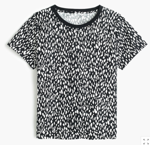 j crew leopard tee