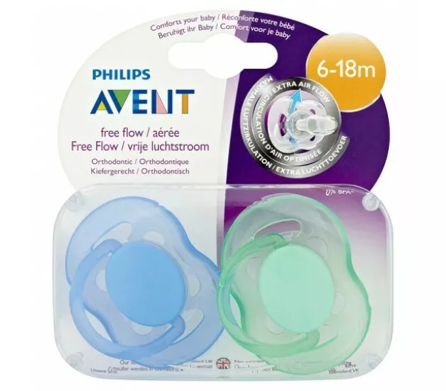 Philips Avent Classic sucette 6-18m Orthodontic & BPA-Free 3-pack 