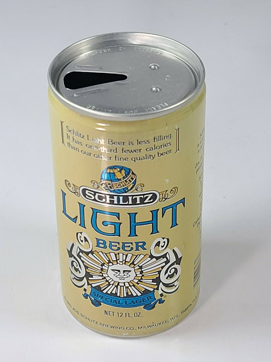 Vintage Schlitz Light Beer 12oz Can Aluminum Schlitz Brewing | eBay