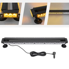 72* LED Bulbs, Rooftop Strobe LED Emergency Light Bar Amber Yellow 2025 New