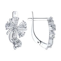 Silberohrringe Ohrringe 925 Silber Zirkon Kreolen Damenohrringe Damenschmuck