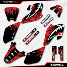 Red Savage Camo Racing Graphics kit fits Honda 2001-2004 XR100 XR 100 01-04