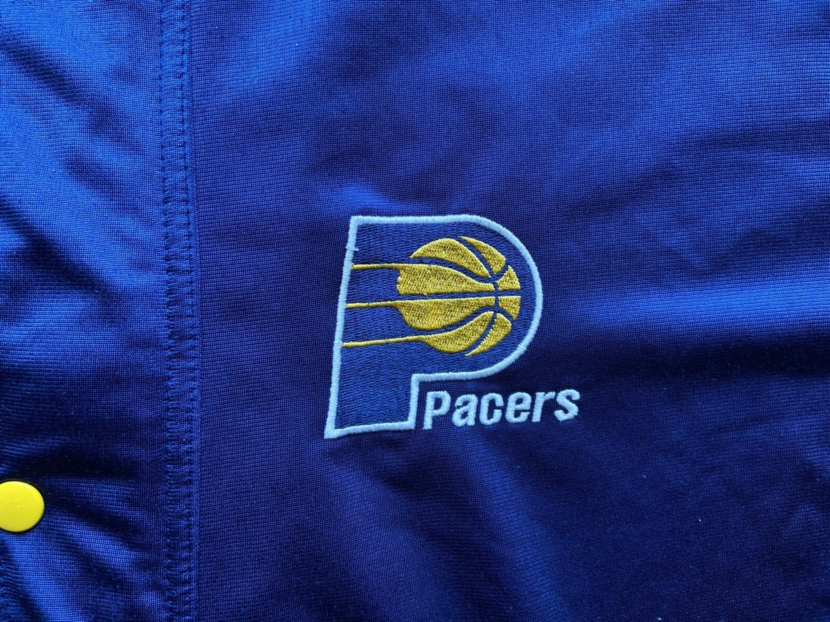 INDIANA PACERS NBA BASKETBALL WARM UP JACKET CHAMPION sz XL MEN | eBay