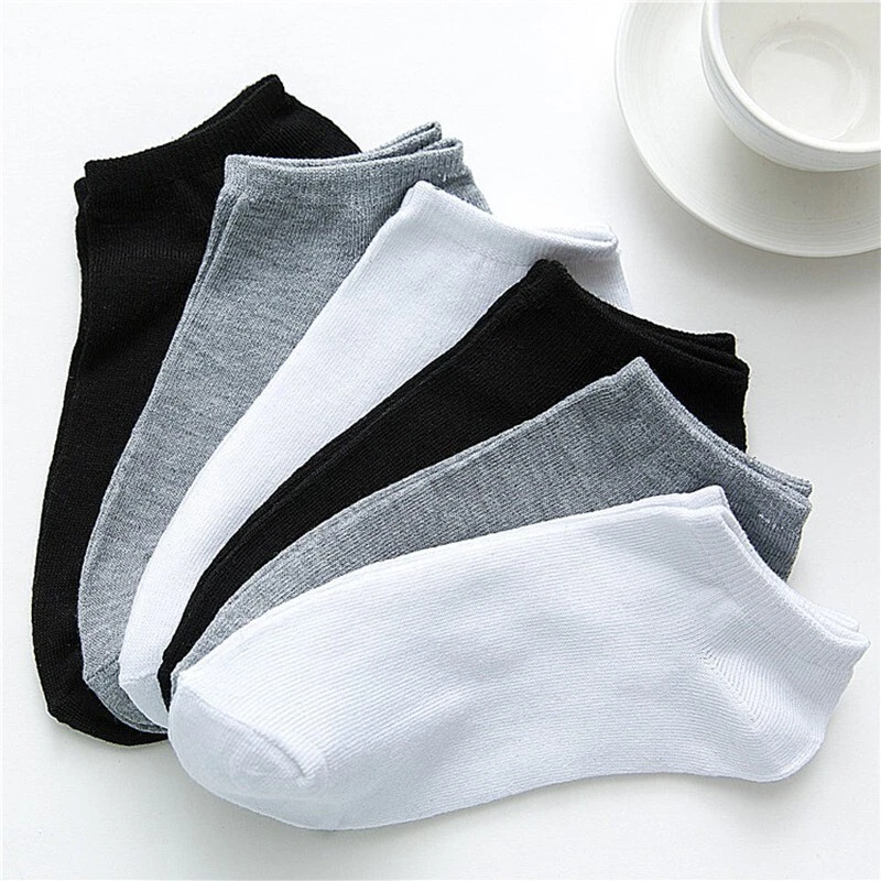 3-6-12 Pairs Men Women No Show Ankle Sport Socks Low Cut Socks Size 9-11 , 10-13 - Image 2 of 4