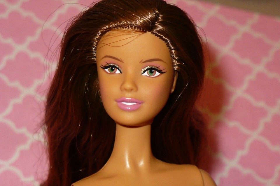 Mattel MODEL MUSE Barbie Doll LONG BROWN HAIR HAZEL EYES Nude eBay