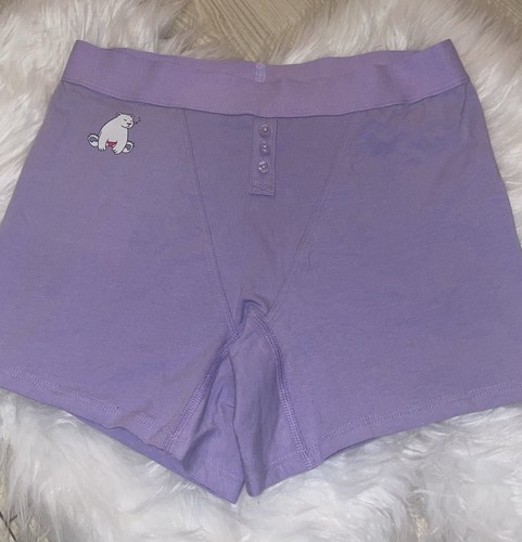 Aerie Boyshort Panties Cotton Blend Womens M Medium Purple - Picture 2 of 4