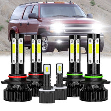 For Tahoe 2001-2006 - 6x Combo LED Headlight High Low Beam Fog Light Bulbs