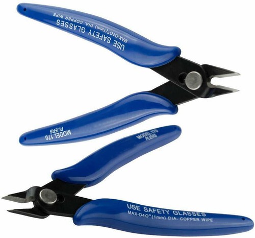 US 10PCS 170 Flush Cut Wire Side Cutter 5inch Cutting Snips Pliers Side Nipper - Picture 4 of 12