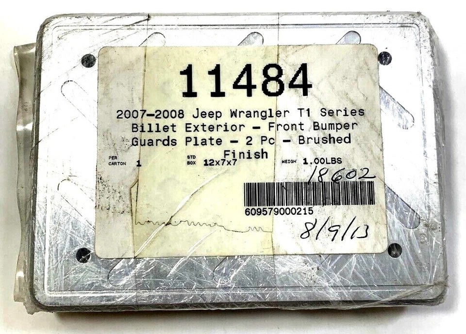 Nuevas placas de protección de parachoques cepilladas para Jeep Wrangler (JK) 2007-2013 T-Rex 11484 Foto 2 de 3