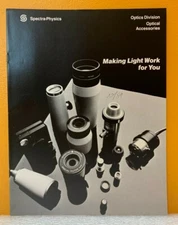 Spectra-Physics Inc. 1989 Optics Division Optical Accessories Catalog.