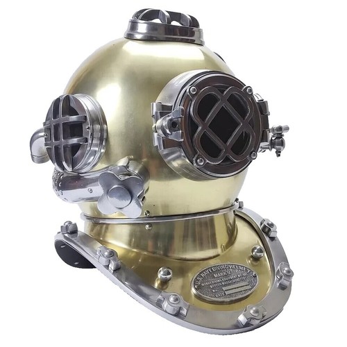 Casque De Plongée Vintage Laiton Reproduction - Scuba Mark IV Deep Sea - US Navy Style