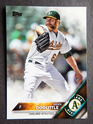Sean Doolittle #119 Topps 2016 Baseball Card (Oakland Athletics