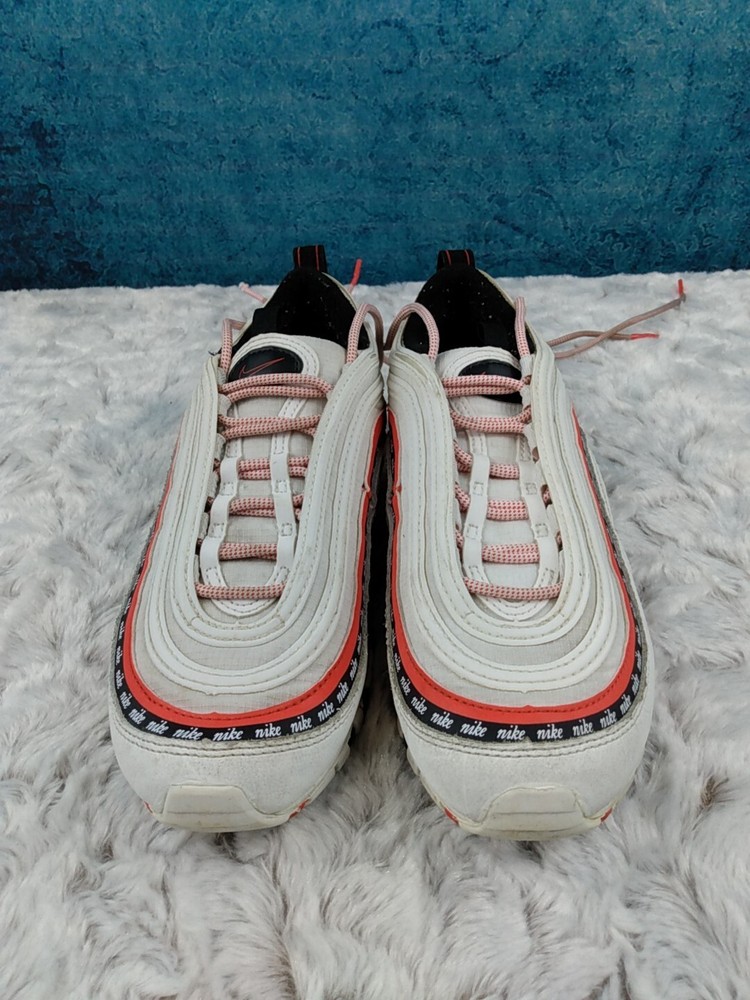 Nike Air Max 97 GS Script Swoosh White Red CQ4817-100 Size 4 Youth